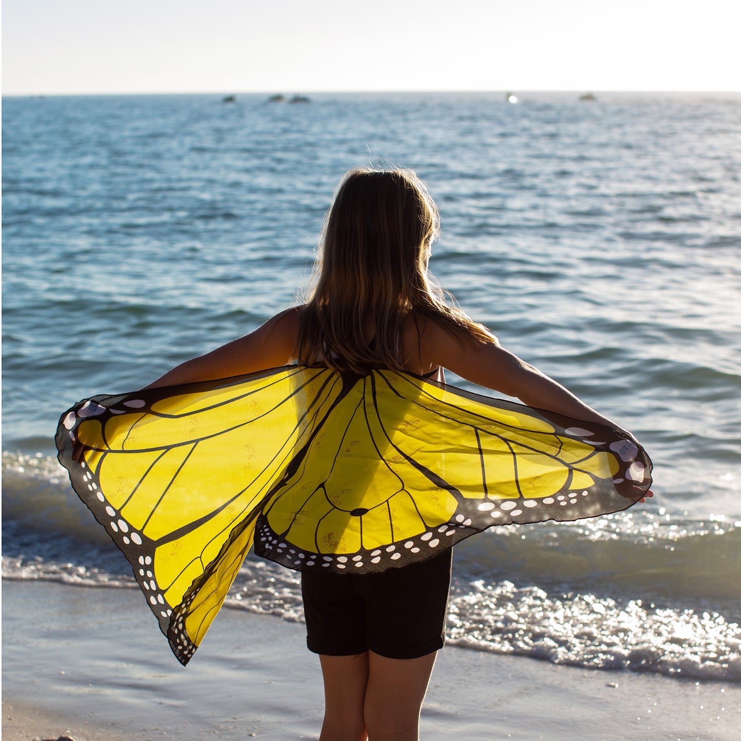 COLORFUL BUTTERFLY WINGS + MASK in eco-friendly cotton gift bag