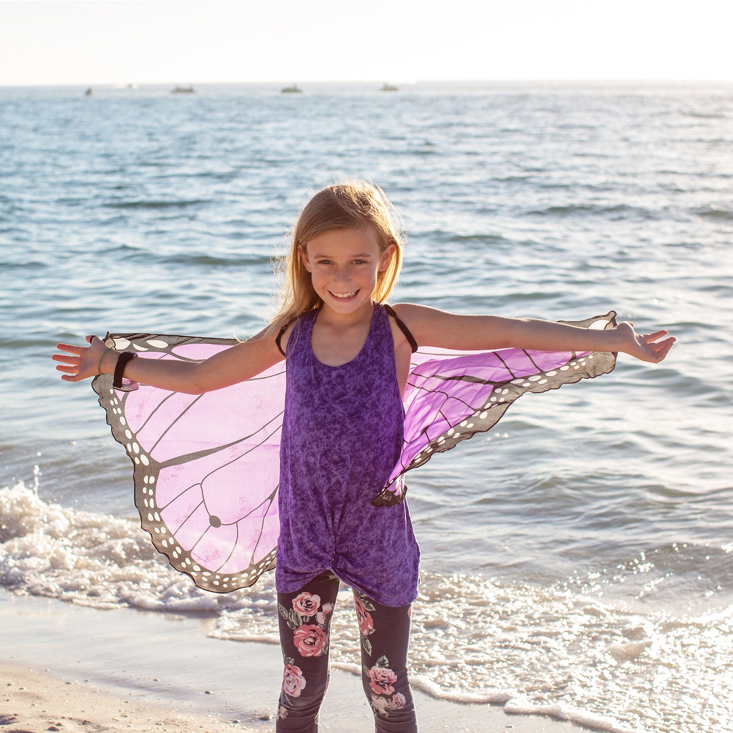 COLORFUL BUTTERFLY WINGS + MASK in eco-friendly cotton gift bag