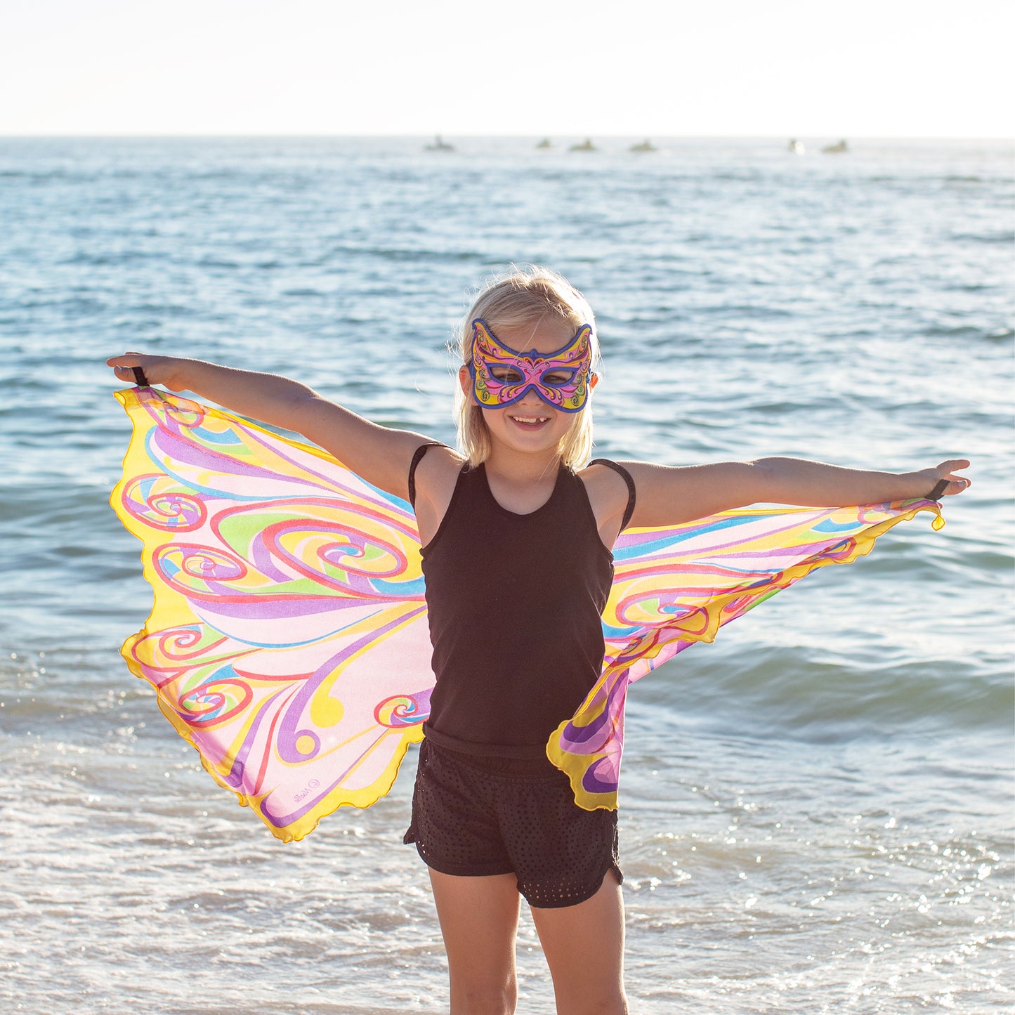 FANCIFUL FAIRY WINGS + MASK in eco-friendly cotton gift bag