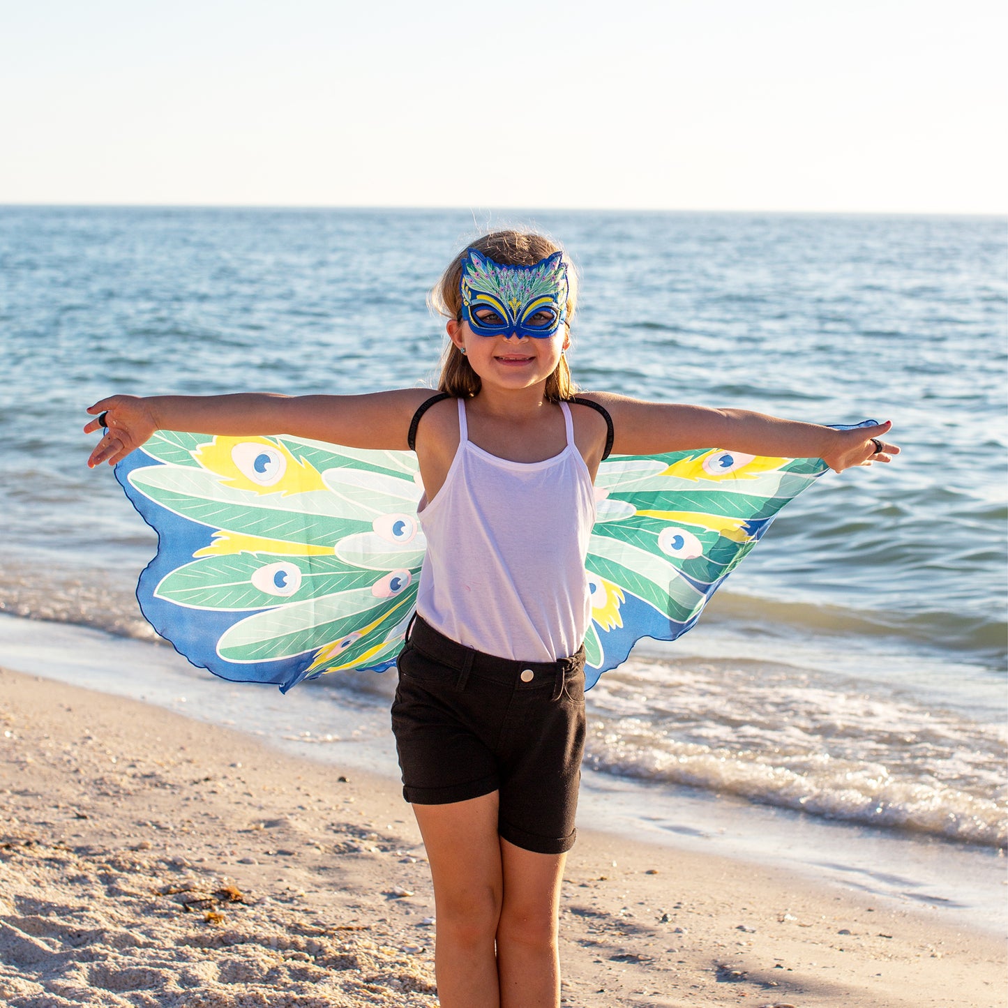 PEACOCK WINGS + MASK in eco-friendly cotton gift bag