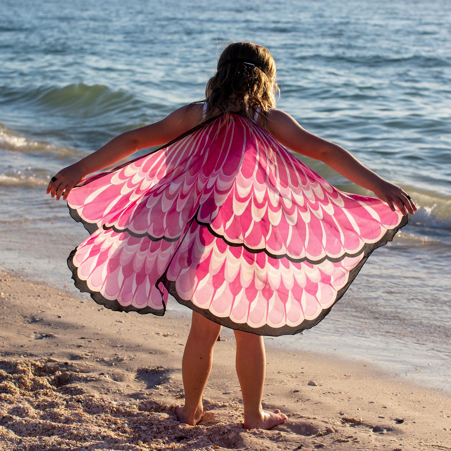 PINK FLAMINGO WINGS + MASK in eco-friendly cotton gift bag