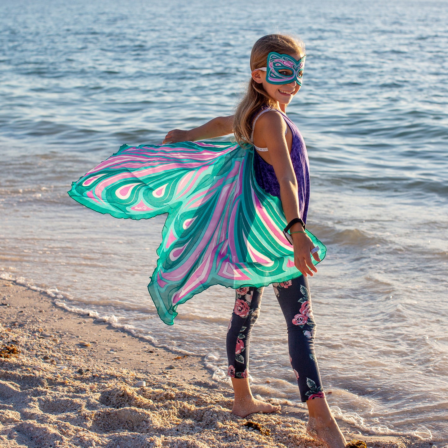 FANCIFUL FAIRY WINGS + MASK in eco-friendly cotton gift bag