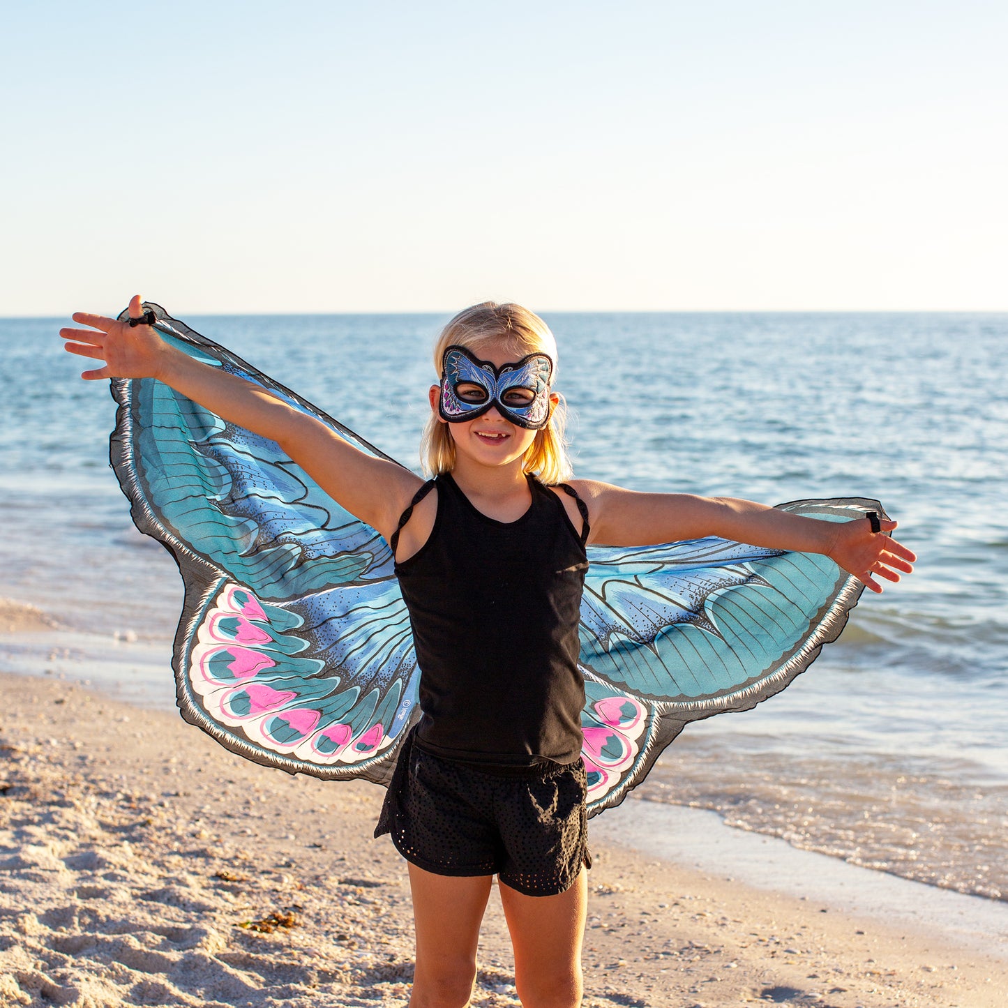 NATURAL BUTTERFLY WINGS + MASK in eco-friendly cotton gift bag