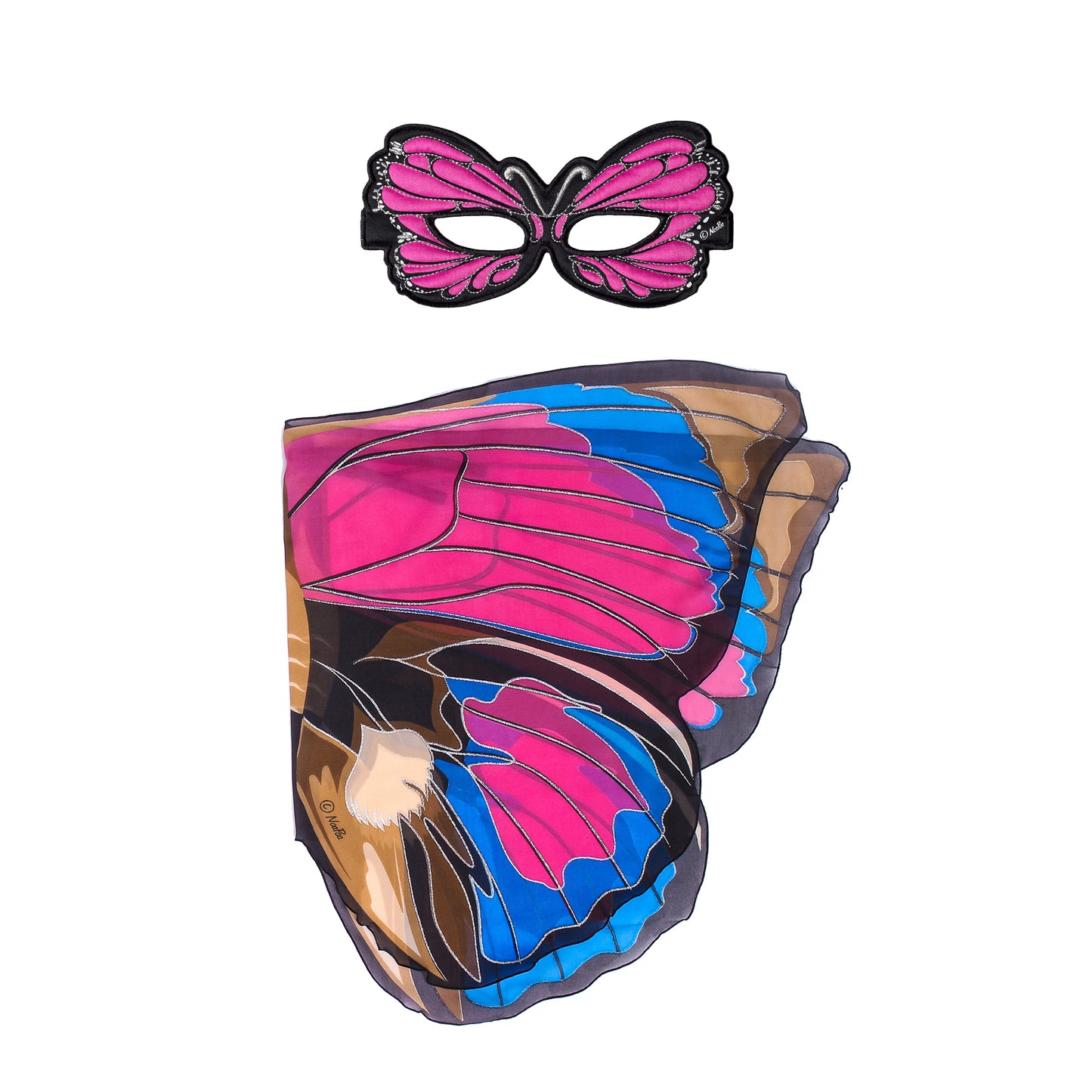 NATURAL BUTTERFLY WINGS + MASK in eco-friendly cotton gift bag