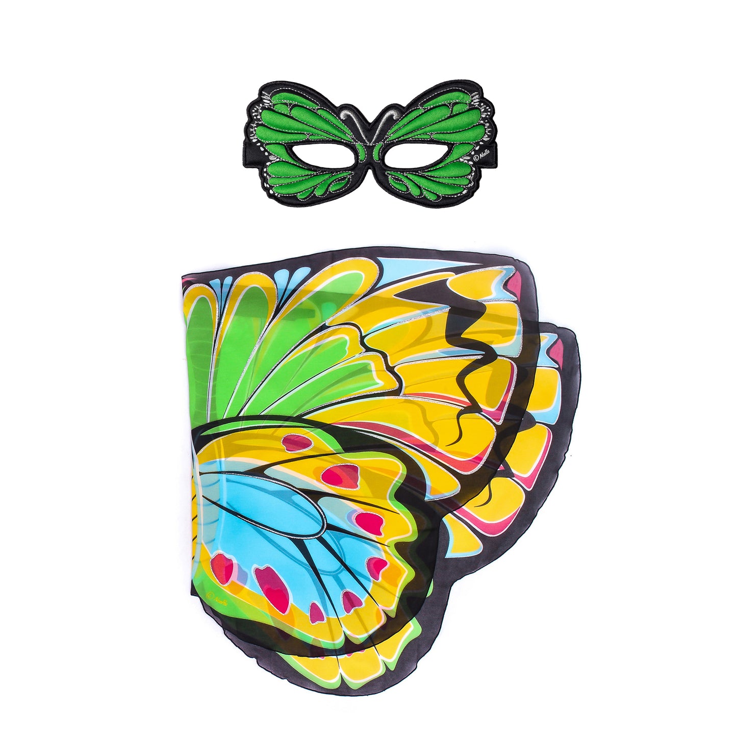 NATURAL BUTTERFLY WINGS + MASK in eco-friendly cotton gift bag