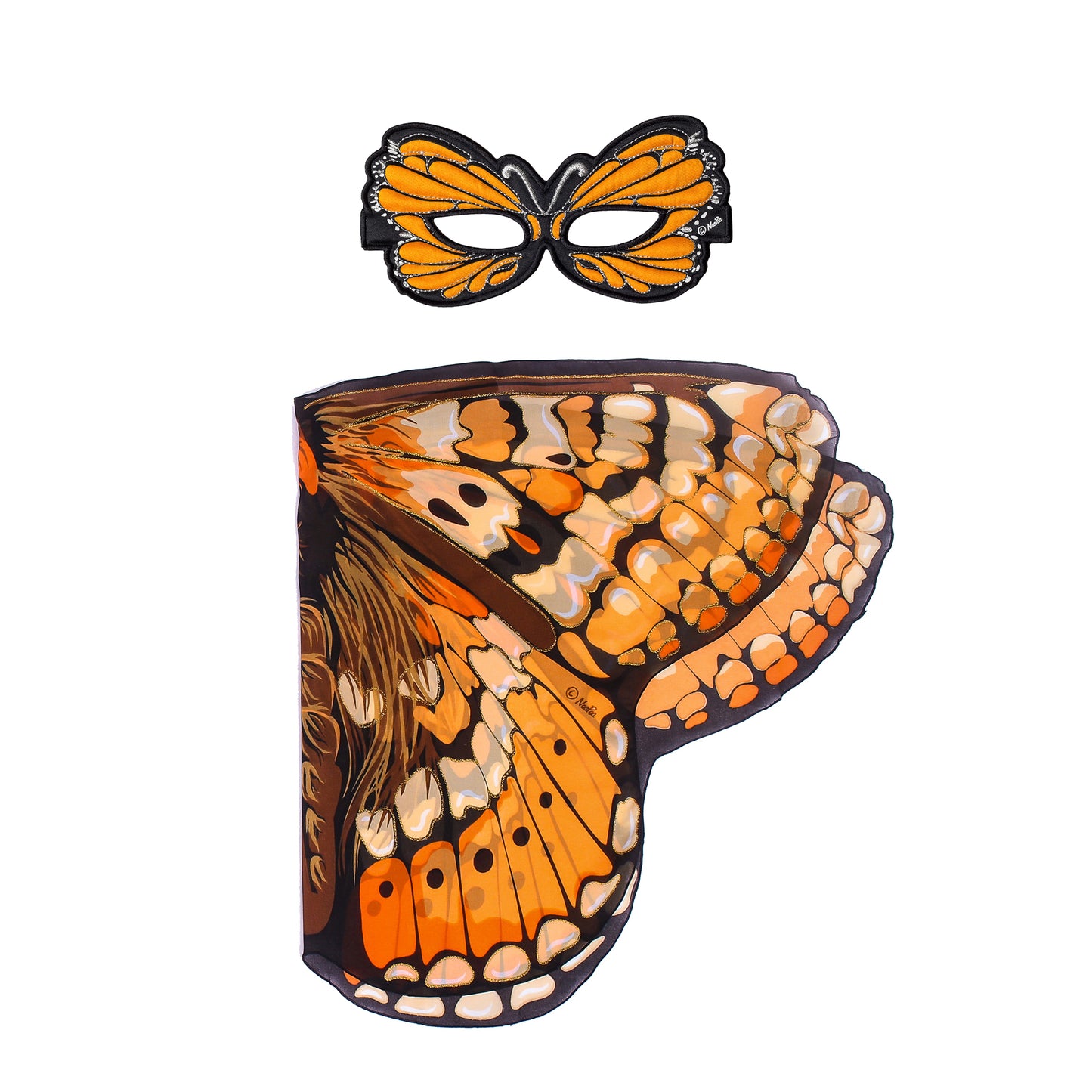 NATURAL BUTTERFLY WINGS + MASK in eco-friendly cotton gift bag