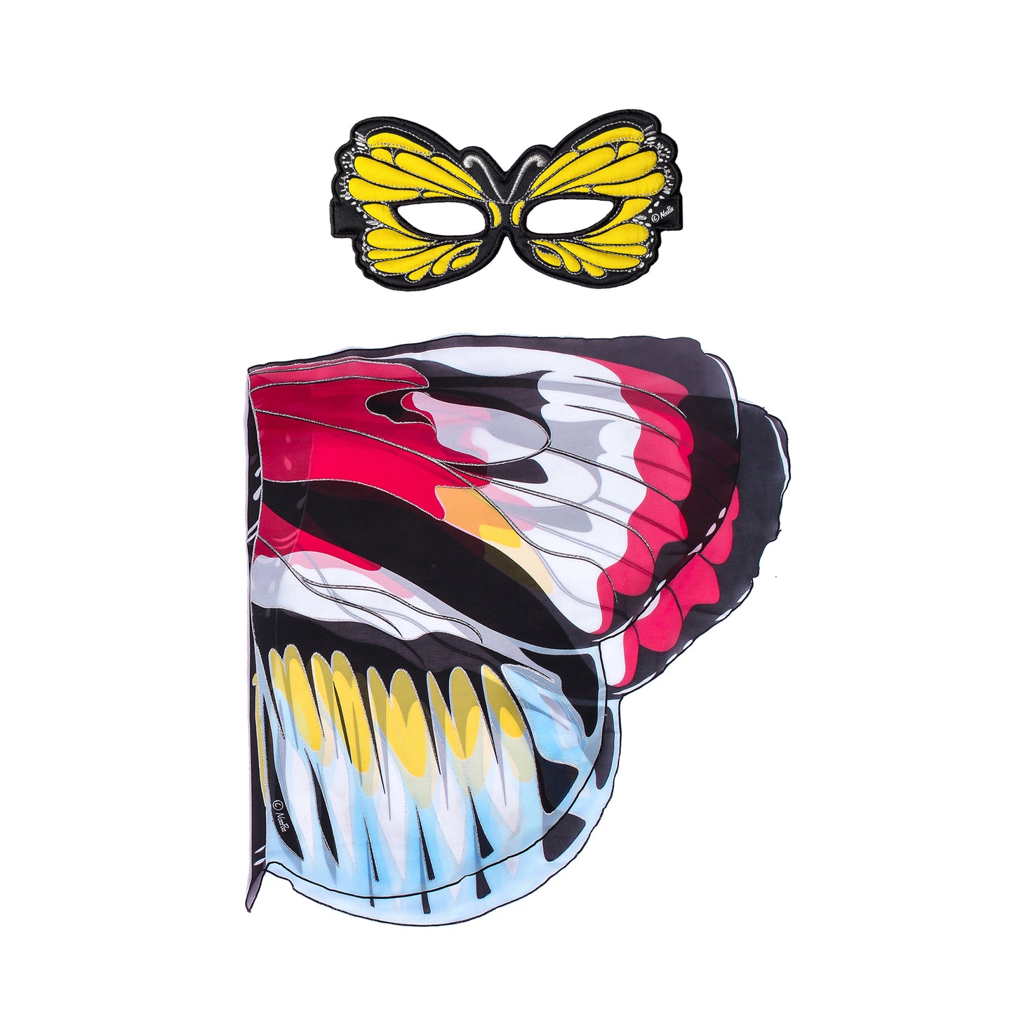 NATURAL BUTTERFLY WINGS + MASK in eco-friendly cotton gift bag