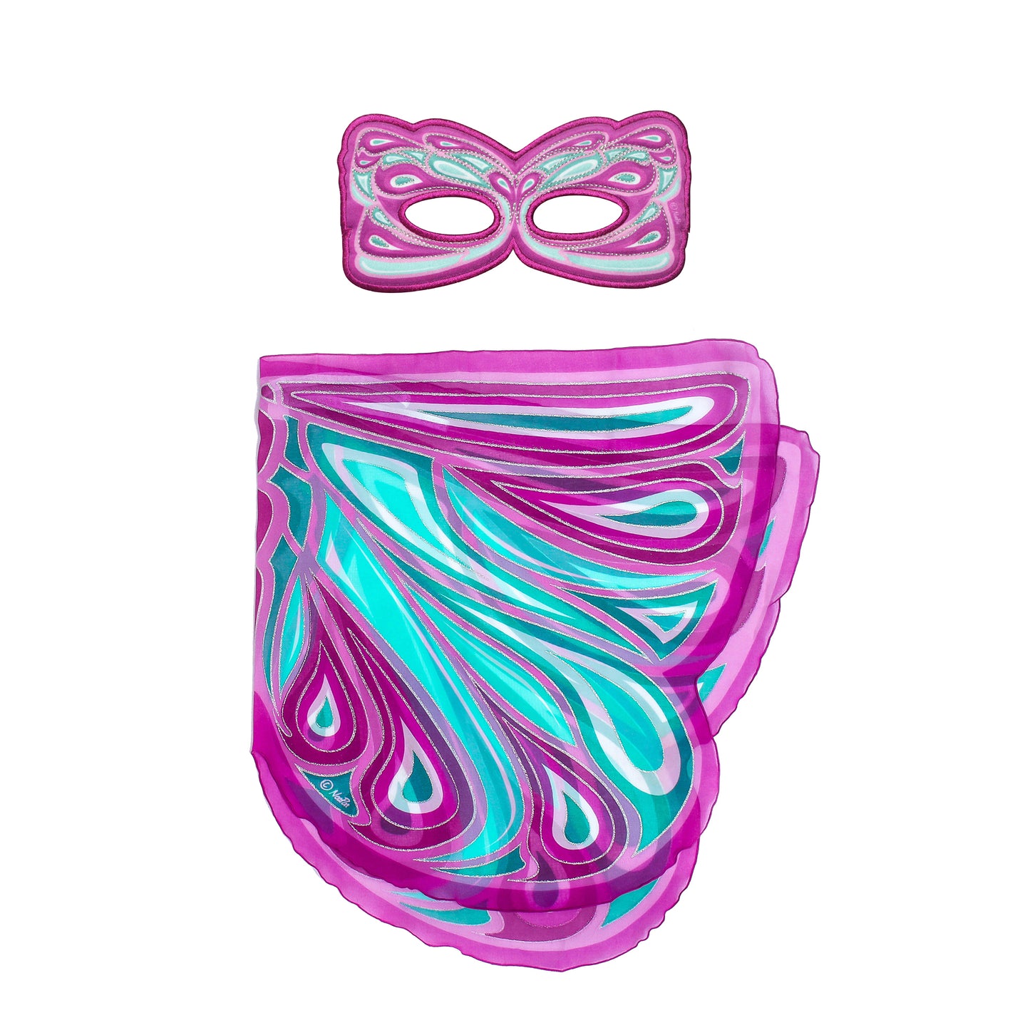 FANCIFUL FAIRY WINGS + MASK in eco-friendly cotton gift bag