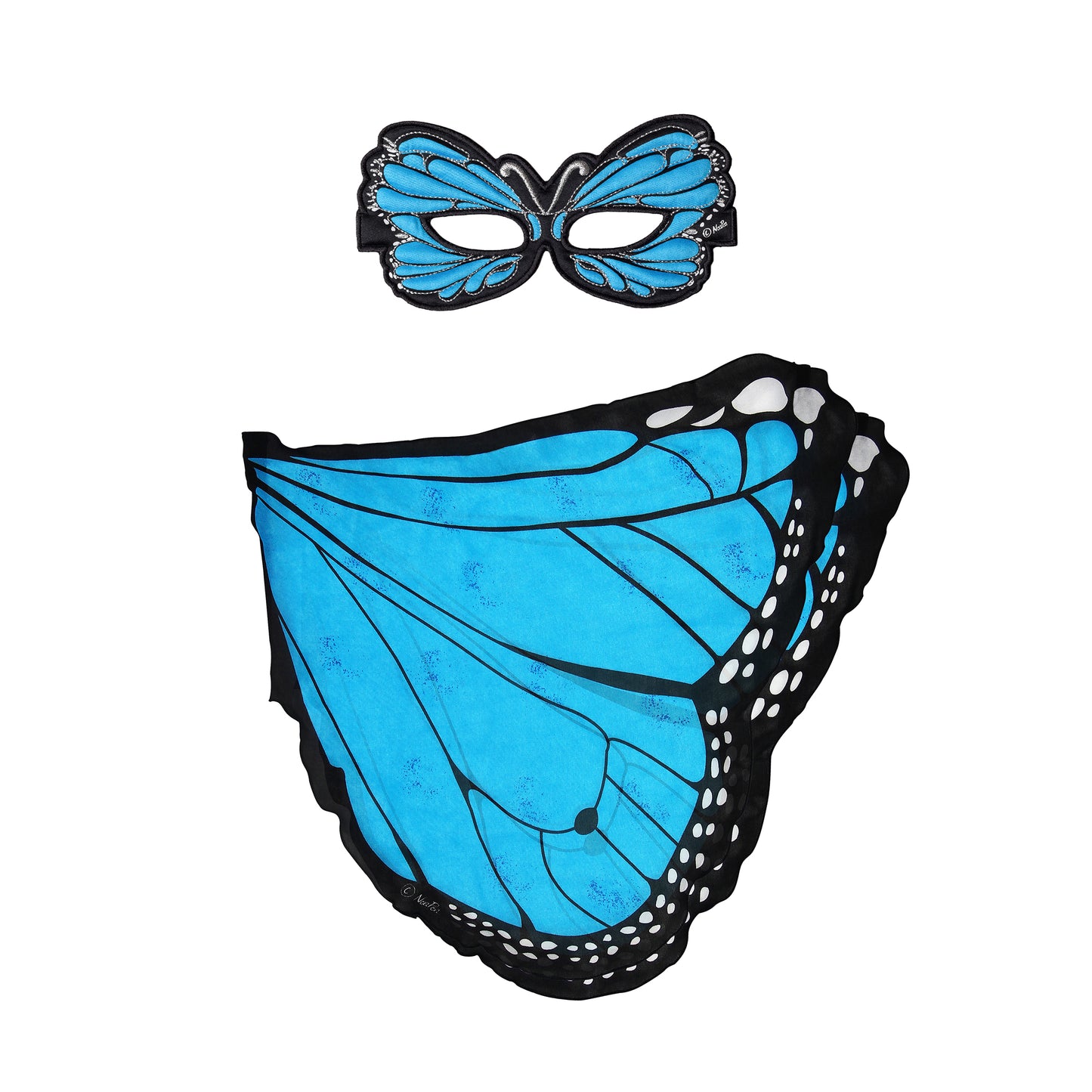 COLORFUL BUTTERFLY WINGS + MASK in eco-friendly cotton gift bag