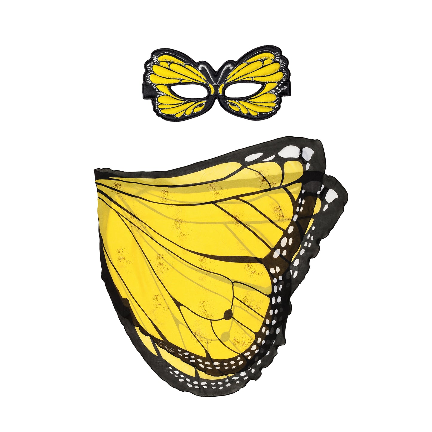 COLORFUL BUTTERFLY WINGS + MASK in eco-friendly cotton gift bag