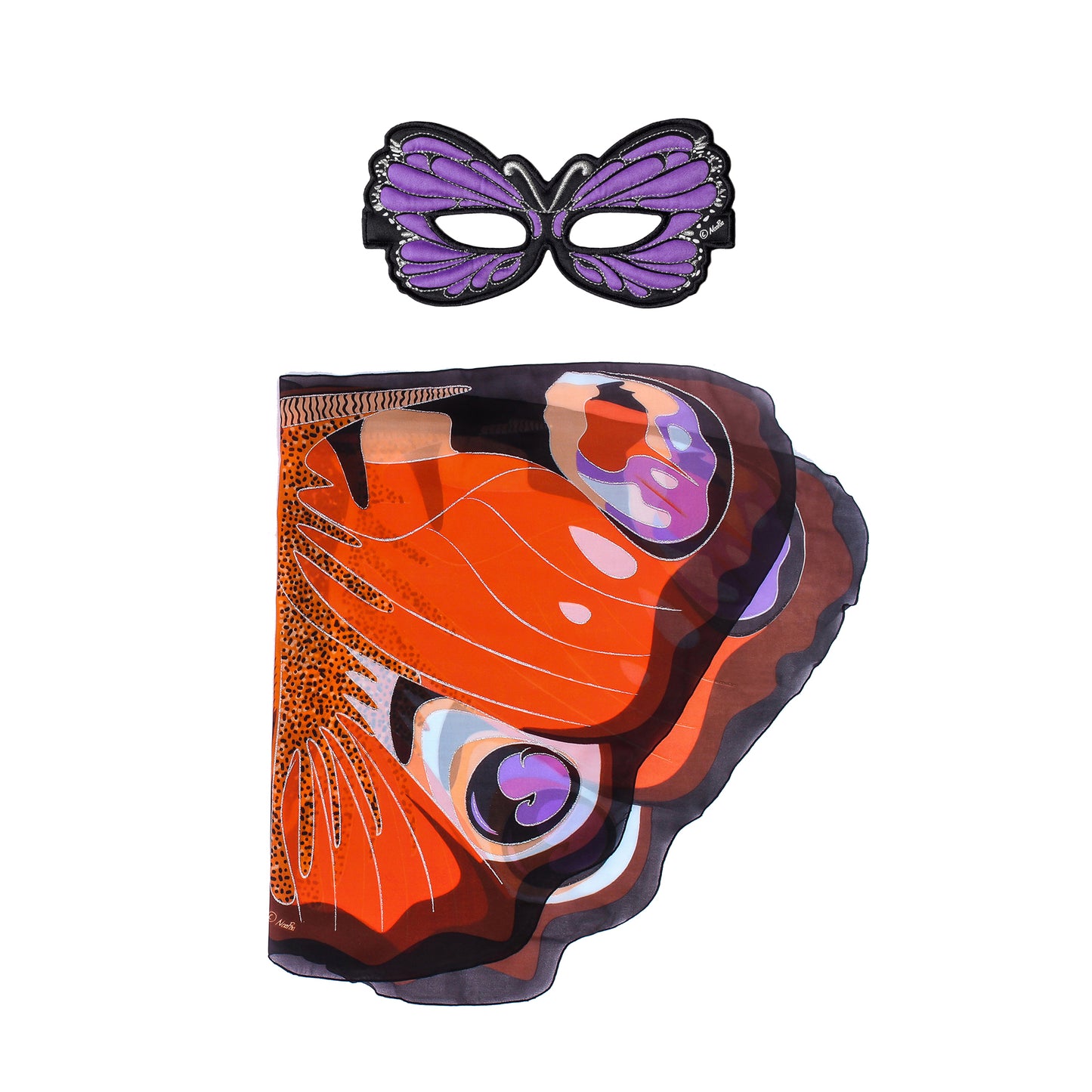 NATURAL BUTTERFLY WINGS + MASK in eco-friendly cotton gift bag