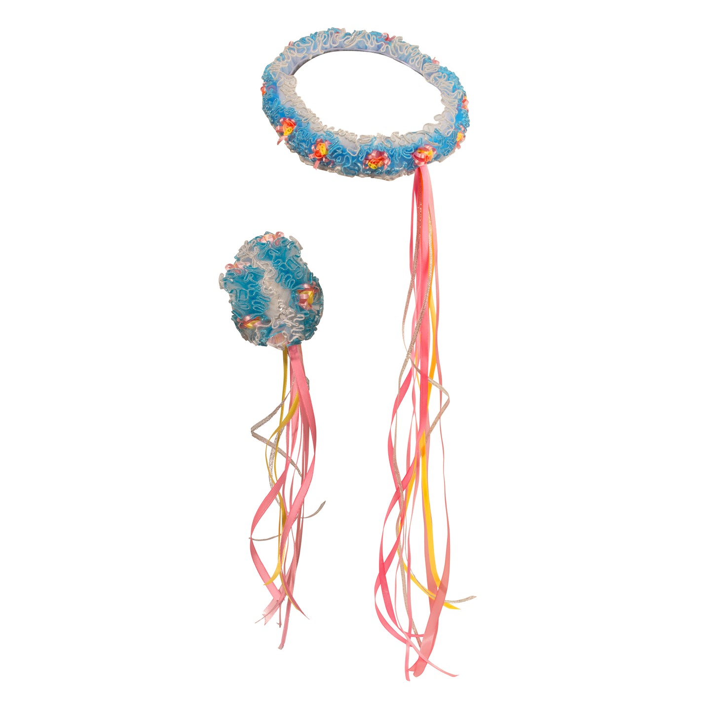 FLOWER WRAP HEADBAND + TWISTER in eco-friendly Dreamy Dress-Ups cotton gift bag